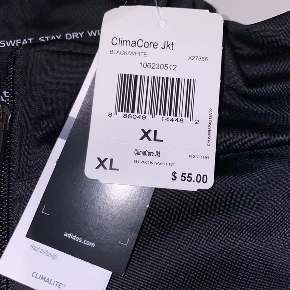 Adidas Men’s ClimaCore zip up three stripe jacket - Picture 3 of 4